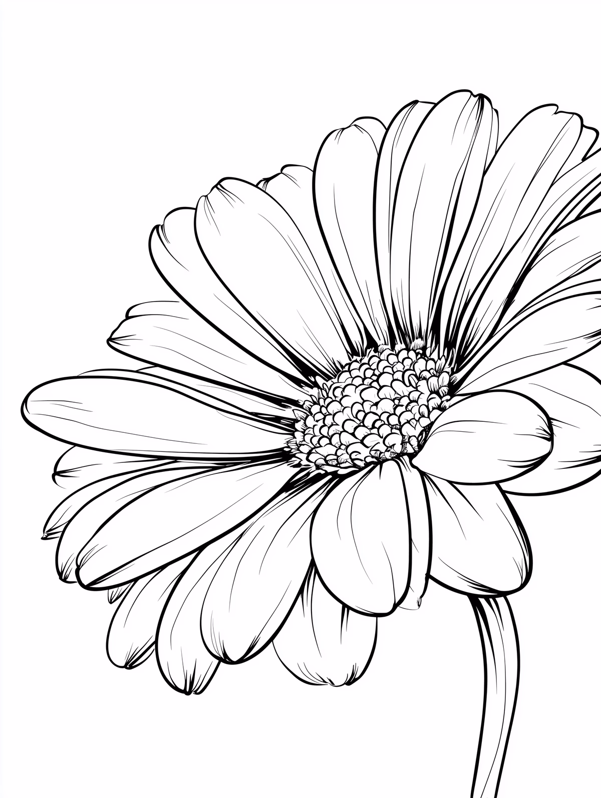 Gerbera Daisy with Detailed Center
