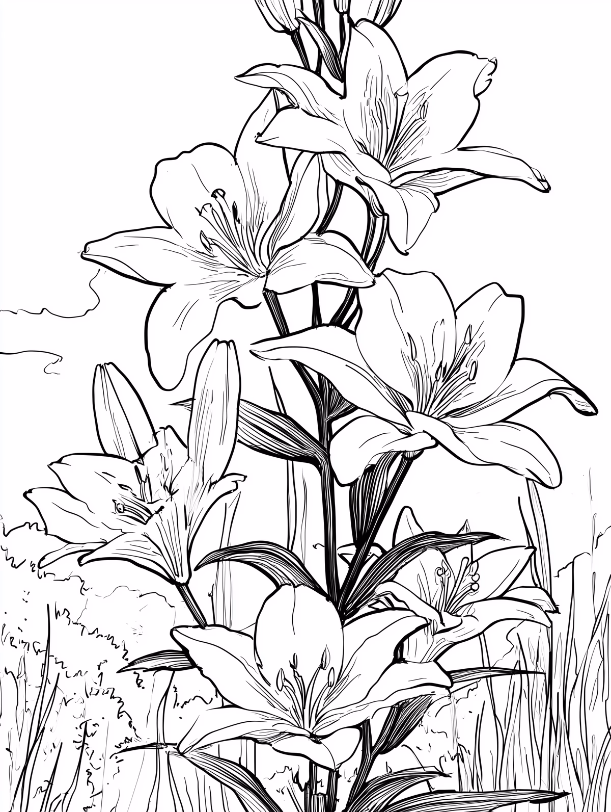Lilies Garden Cluster