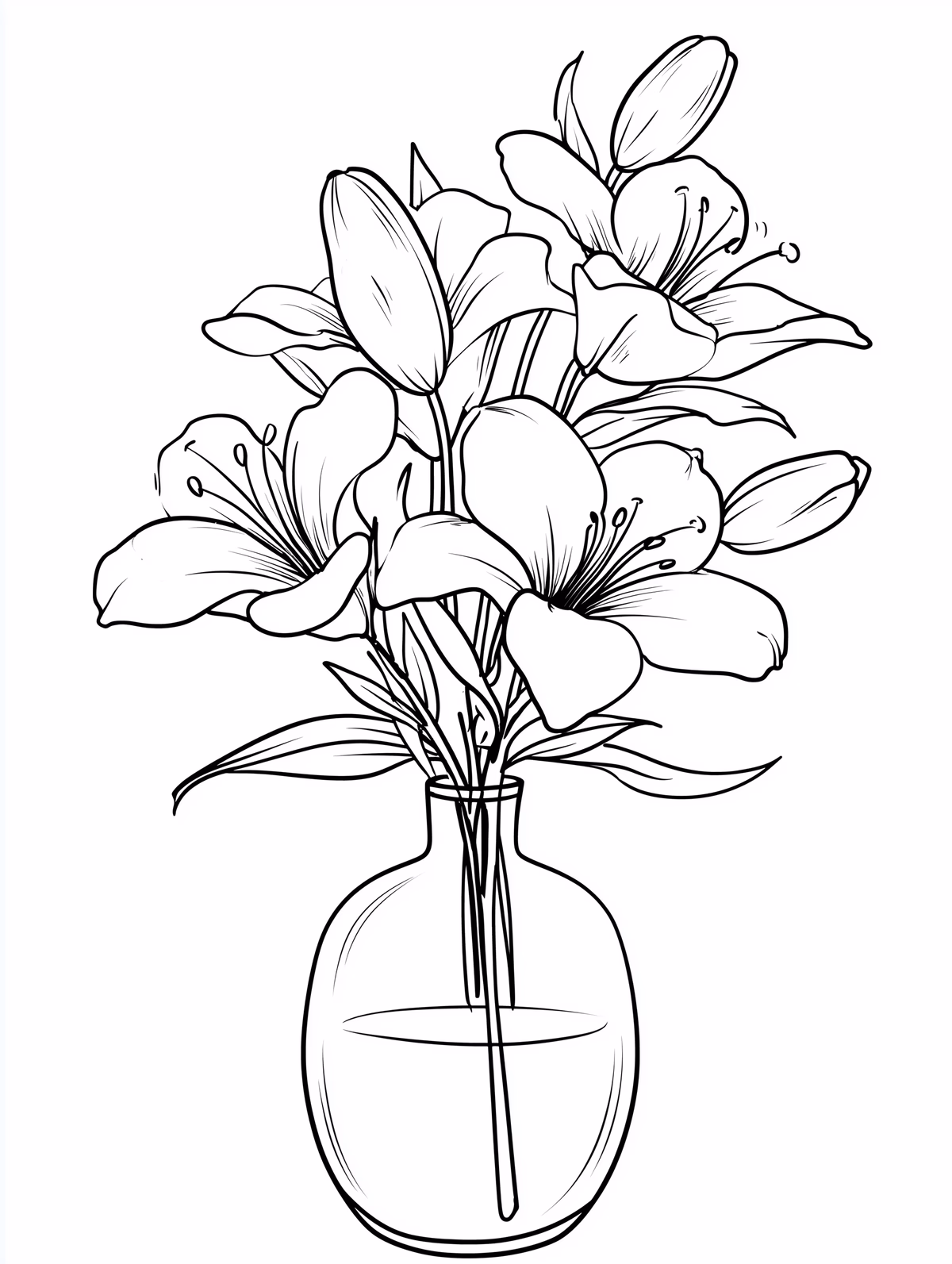 Lilies in Vase